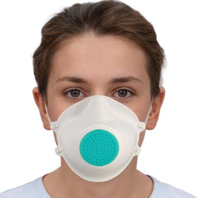 China Public Place 3D Disposable Protective Face Mask With Breather Replaceable Filter for sale