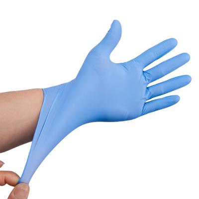 China Signo Disposable Nitrile Gloves 240MM for sale