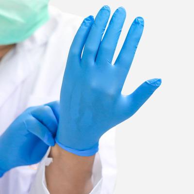 China Los guantes médicos disponibles del nitrilo de Signo pulverizan libremente la longitud de 240M M en venta