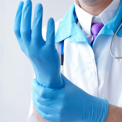 China Tamaño medianamente grande de los guantes 240M M médicos aprobados por la FDA del nitrilo del Ce pequeño en venta
