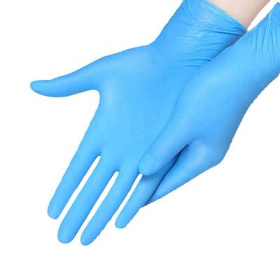 中国 ISO9000大きい粉の病院の高い柔軟性で使用される自由なニトリルの手袋 販売のため