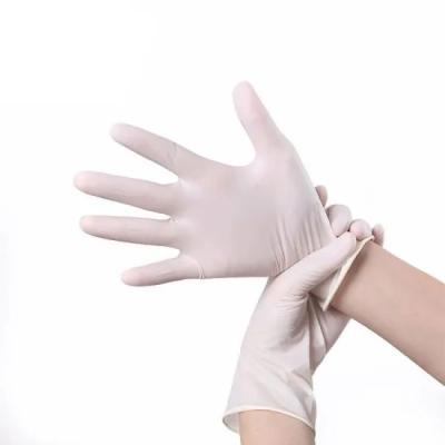 Chine La chirurgie EN374 médicale imperméable a saupoudré des gants de latex antistatiques à vendre