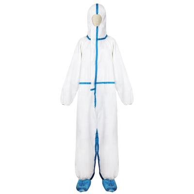 China White Latex Free Waterproof Disposable Microporous Coveralls With Hood for sale