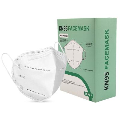 China KN95 Disposable Protective Face Mask Single Valve 5 Plys Non Woven for sale
