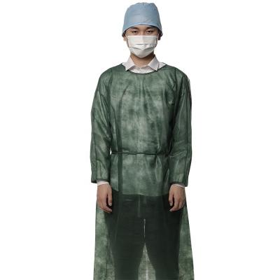 China PP PE SMS Reinforced Disposable Isolation Gown Medical Non Woven Surgical Gown for sale