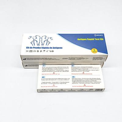 China Home Use Rapid Antigen Self Test Kit 15 Minute Chemical Assay Method for sale