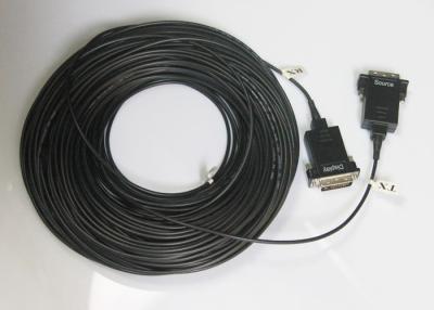 China Hangalaxy DVI Active Optical Cable LSZH Black Jacket 10.2Gbps 3.0mm for sale