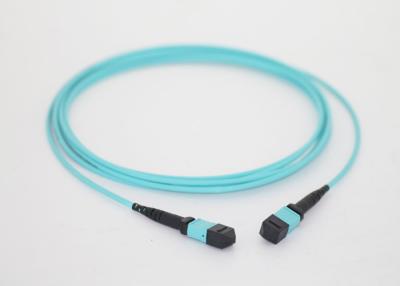 China 12 Cores Multimode Fiber Optic MPO MTP Cable / Multimode Fiber Optic Cable for sale