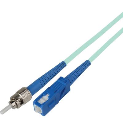 China LC to LC Fiber Optic Patch Cables Blue Color 50 125um Orange Two Cores for sale