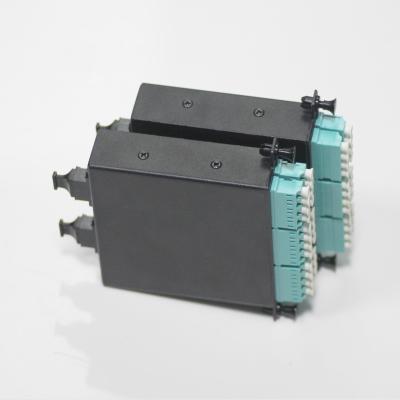 China OM3 Fiber Cassette Module Cabling Solution 12F MTP To SC Multi Mode for sale