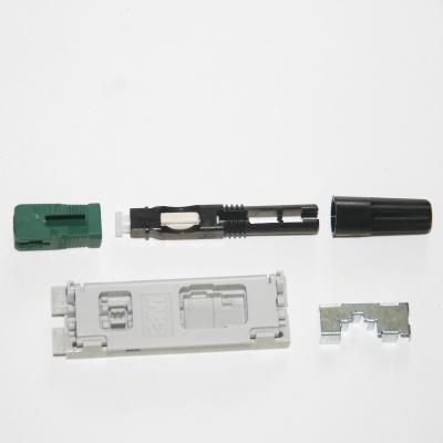 China SC APC Fiber Optic Field Assembly Connectors 55mm Length for sale