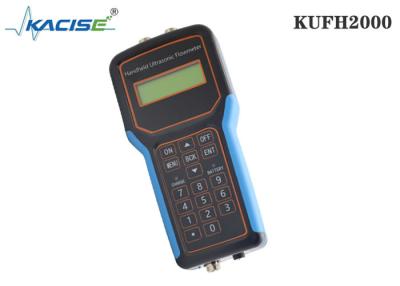 China KUFH2000B Handheld Ultrasonic Flow Meter / Transducer With SD Card Function for sale