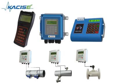 China Wall Mount Fixed Handheld Ultrasonic Flow Meter For DN15 - 6000 Pipe Easy Installation for sale