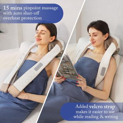China Massager POM Rechargeable Neck Massager del cuello de Shiatsu del silicón en venta