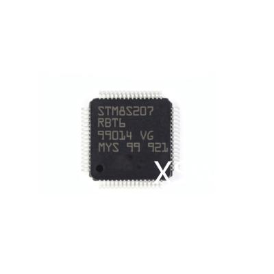 China Microcontrolador electrónico IC del FLASH LQFP64 de los componentes MCU 8BIT 128KB de STM8S207RBT6 IC en venta