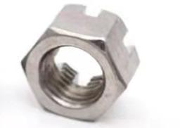 China Carbon Steel Galvanized M5 Hex Slotted Nut Furniture Hex Castle Nut for sale