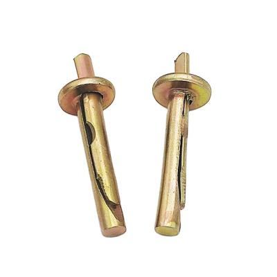 China Drywall Carbon Steel Expansion Screw Anchor M6 Yellow Zinc Plated for sale