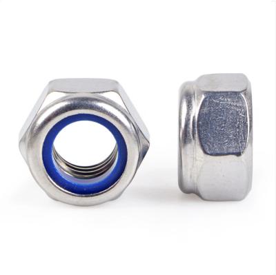 China DIN985 Lock Nut White Zinc Blue White Zinc M6-M36 en venta