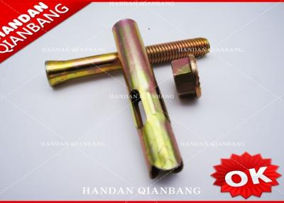 China Yellow Zinc Hex Head Sleeve Anchor Bolts With Flange Nut Hardware M8-M24 for sale