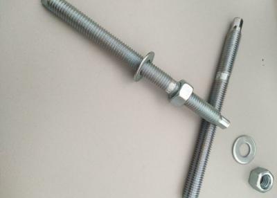 China Iron Material Chemical Anchor Bolt With White Zinc Color Fasteners M12 for sale