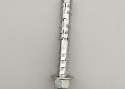 China Perno de ancla mecánico material del hierro con las sujeciones blancas del color del cinc en venta