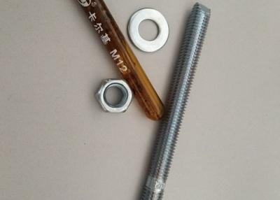 China Carbon Steel Material Chemial Anchor Bolt With Blue&White Zinc Color Fasteners for sale