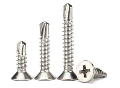 China Countersunk Cross Self Tapping Galvanized Self Drilling Screw M4.2 M 4.8 Dovetail Screw for sale