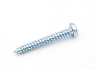 China Factory Quality Self Tapping Screws With Cross Pan Heads Hardened M3.5*19  Silvery for sale