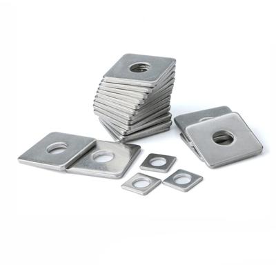 China Square Leveling Carbon Steel Flat Washers With Round Square Hole for sale