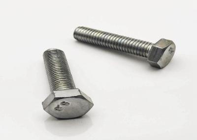 China DIN 933 DIN931 Galvanized Carbon Steel Hex Bolts Bolt M10*25 Grade 4.8 for sale