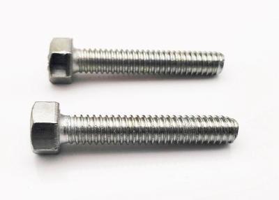 China DIN933 Fully Thread Hex Head Bolts , Carbon Steel Heavy Hex Head bolt white zinc plated grade 4.8 for sale