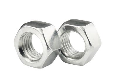 China Hex Head nut M3-M64 white zinc low carbon steel for industrial fasteners nuts for sale
