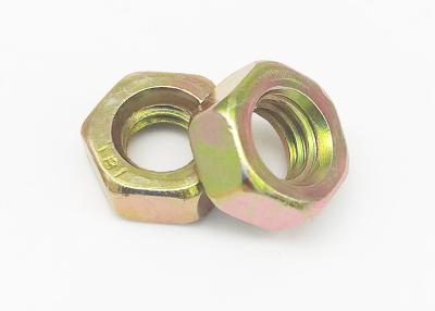 China Heavy Yellow Zinc Plated Hexagonal Nut For Automobile Industry for sale