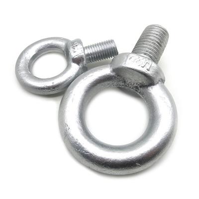 China Din 580 carbon steel grade 4.8 white zinc plated And Fasteners M10 eye bolt for sale