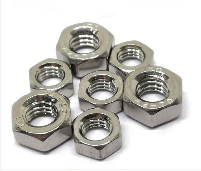 China high quality Stainless steel DIN934 hexagon nuts factory price fasteners for sale