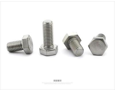 China Galvanized Steel Hex Bolt DIN933 Bolts And Nuts M4 M6 M8 Boulon Roscas 8.8 for sale