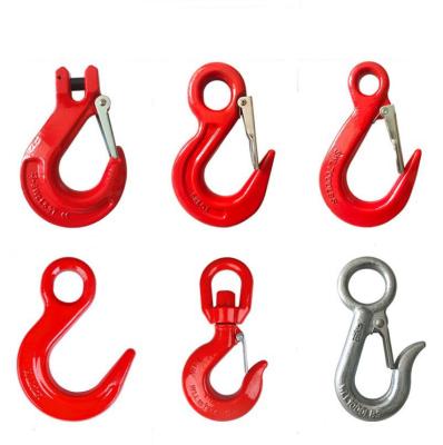 China G80 Safety Loaded Eye Type Sling Hook Latch Kit High Strength Forged Alloy Steel for sale
