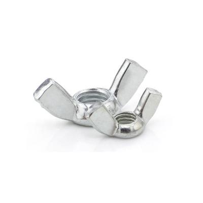 China high-quality white galvanized wing nut nuts hand-tightened nuts DIN315 for sale