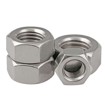 China Din 934 4.8/8.8 Grade Stainless Steel Hexagon Nut White Zinc Color for sale