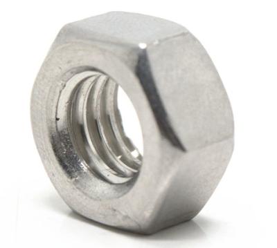 China A2 Ss304 Thin Hex Nut Din 934 Stainless Steel Fasteners for sale