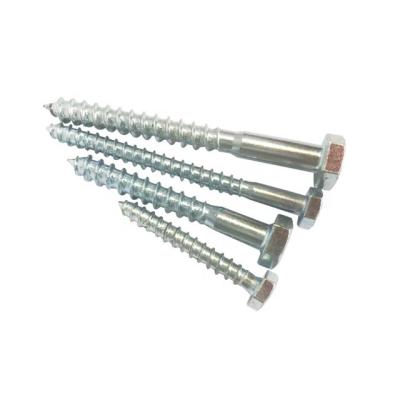 China Plated M3 Zinc Self Drilling Screws Carbon Steel Hex Head Din571 Standard For Wood for sale