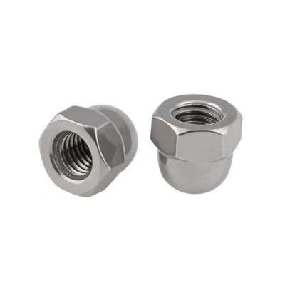 China Hex Thin Nut Hexagon Domed Cap Nut , M8 M16 Hex Thin Nut One Piece Din 1587 for sale