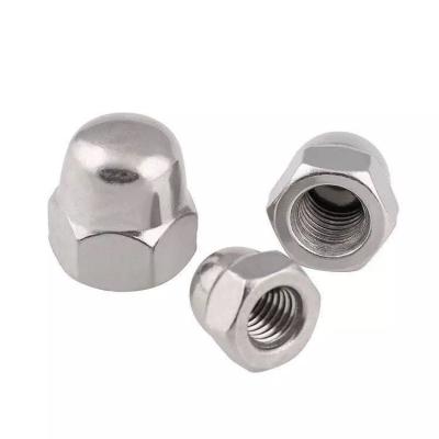 China Din 1587 One Piece Hex Thin Nut , M12 Hex Cap Dome Nuts for sale