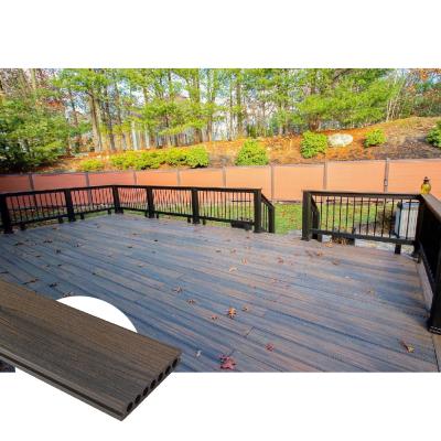 China Anti UV Outdoor Capped Composite Decking Trim 140x23mm Oak For Garden for sale