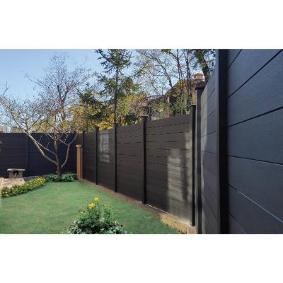 China FSC WPC Wood Privacy Grey Composite Fence Panels Cedar Art For Swimming Pool for sale