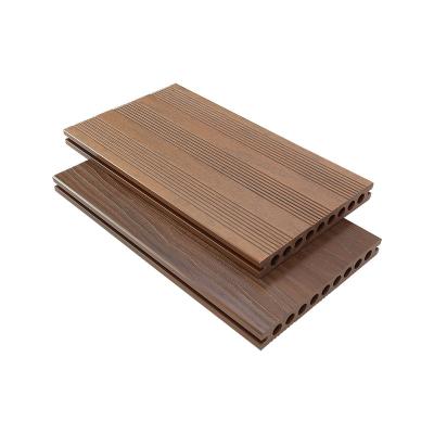 China Ultra Natural Color Texture Hollow Composite Deck Boards for sale