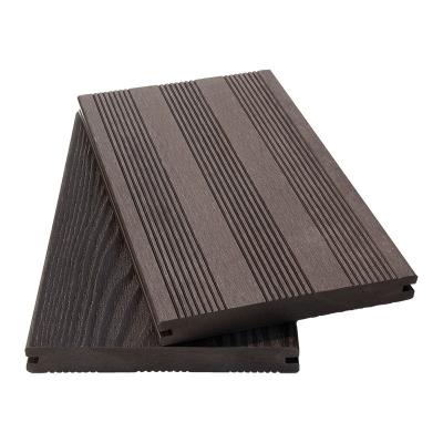 China No Splinter 4.8 m Solid Composite Decking Boards Eco Red Wood for sale