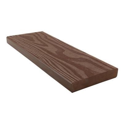 China 134*24mm 38% HDPE Solid Wood Decking Board FSC Light Grey High Strength for sale