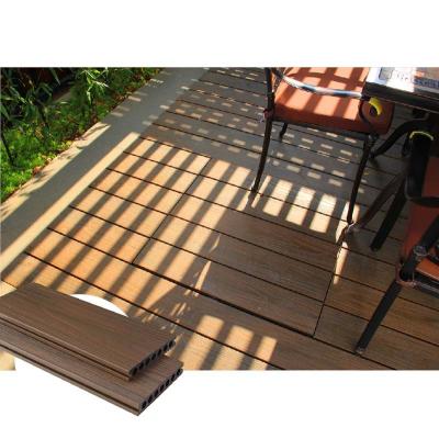 China 140x23mm Anti Rot Composite Outdoor Decking Boards Dark Teak High Strength for sale