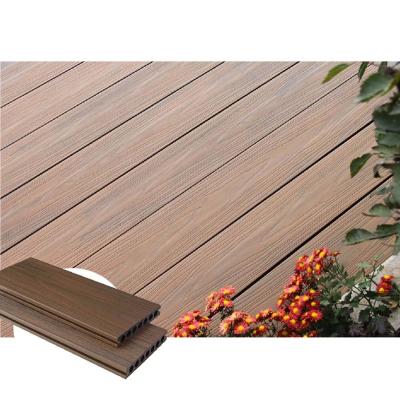 China 2.7m Terrace Capped Composite Decking board HDPE Eco Friendly Smoke Gray for sale